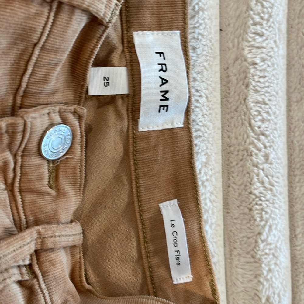 Size 25 flare le crop corduroy pants.
